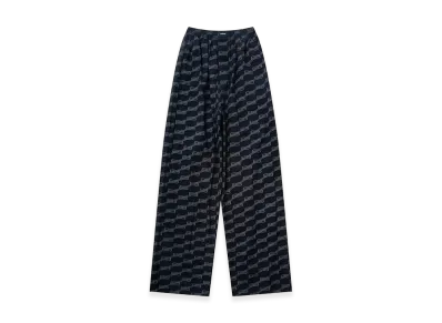 BALENCIAGA B Monogram Pyjama Pants in "Black/Grey"