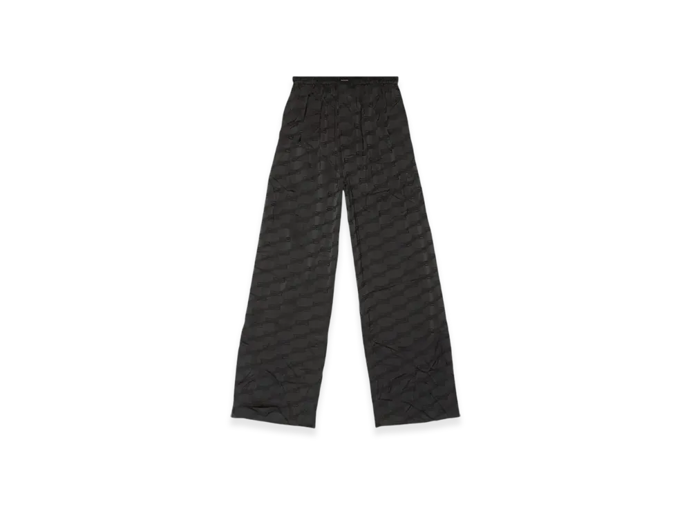 BALENCIAGA BB Monogram Pyjama Pants "Black"