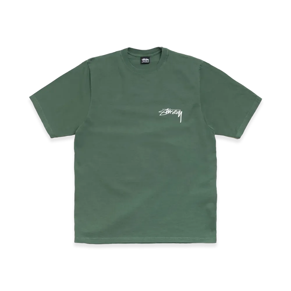 Stussy Skate Stack Tee Pigment Dyed "Pine"