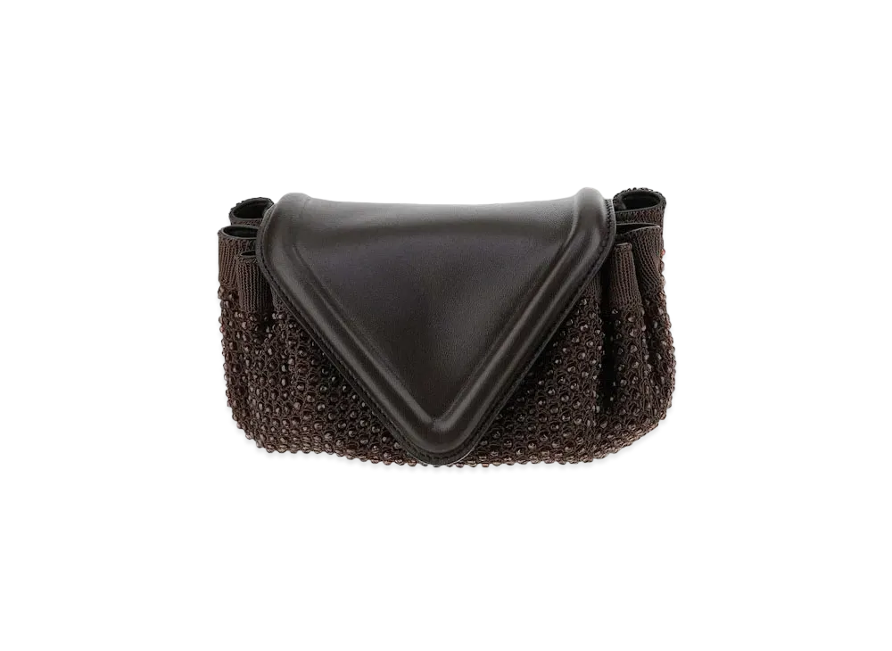 Bottega Veneta Beads Crochet Small Crossbody Bag "Black"