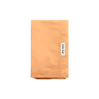 Stussy x Tekla Percale Flat Sheet King Size "Apricot"