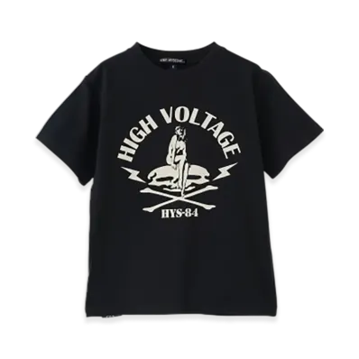 HYSTERIC GLAMOUR Kids High Voltage T-Shirt "Black"