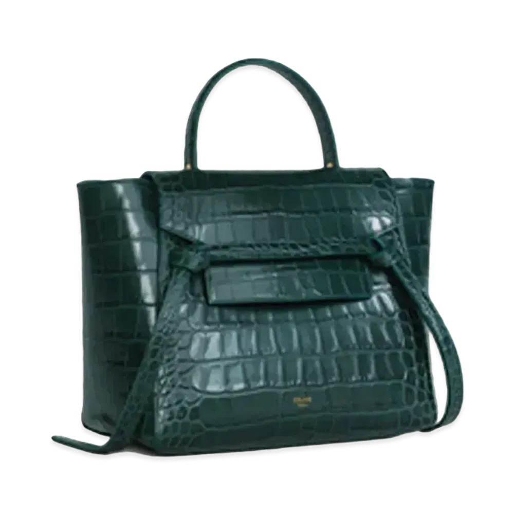CELINE Micro Belt bag in Crocodile Embossed Calfskin "AMAZONE"