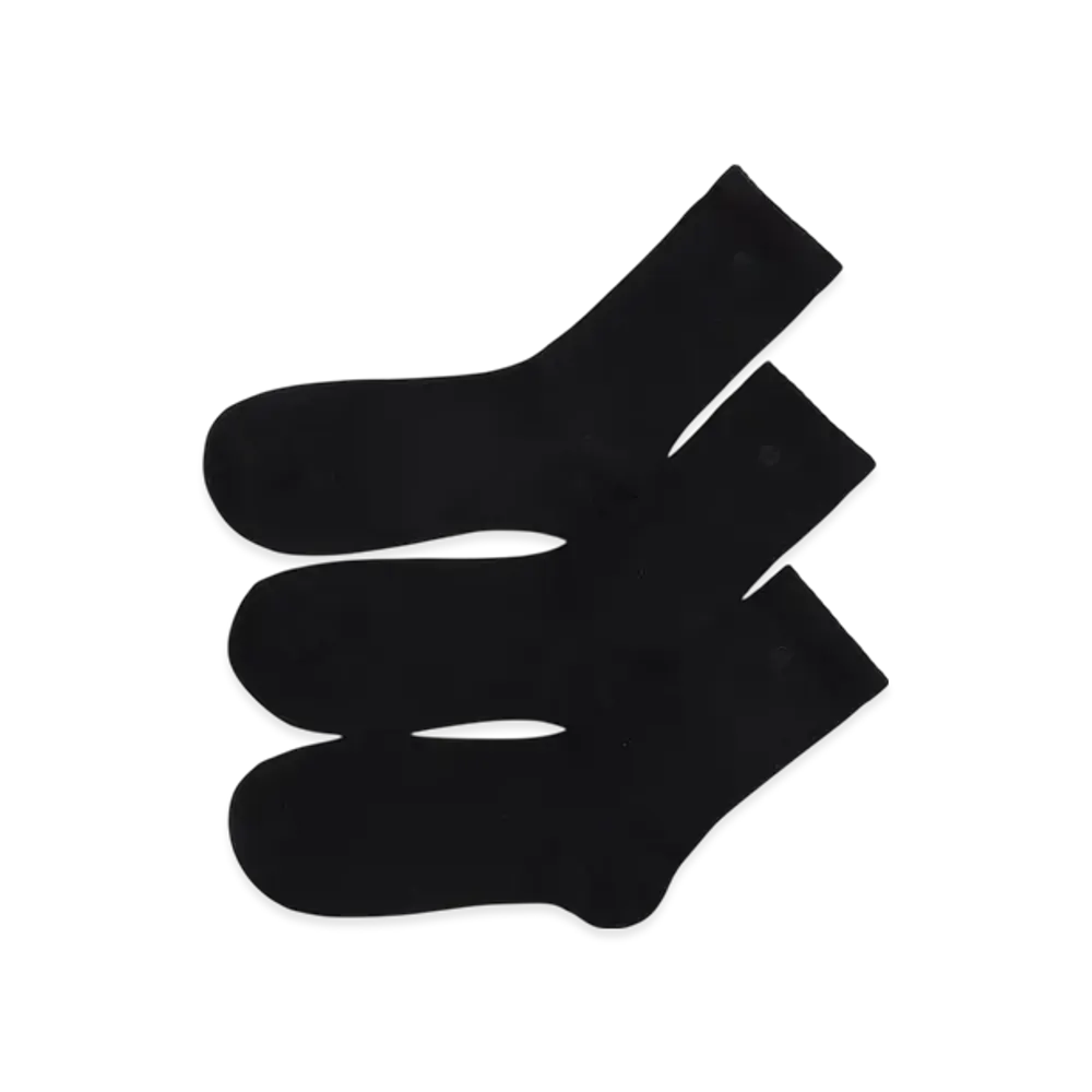Champion 3-Pair Crew Socks "Black"