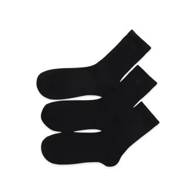 Champion 3-Pair Crew Socks "Black"