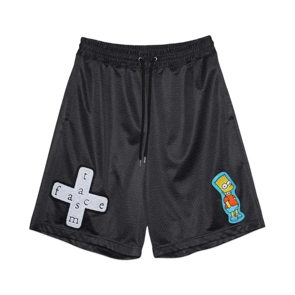 FACETASM The Simpsons/FACETASM MESH SHORTS "BLACK"