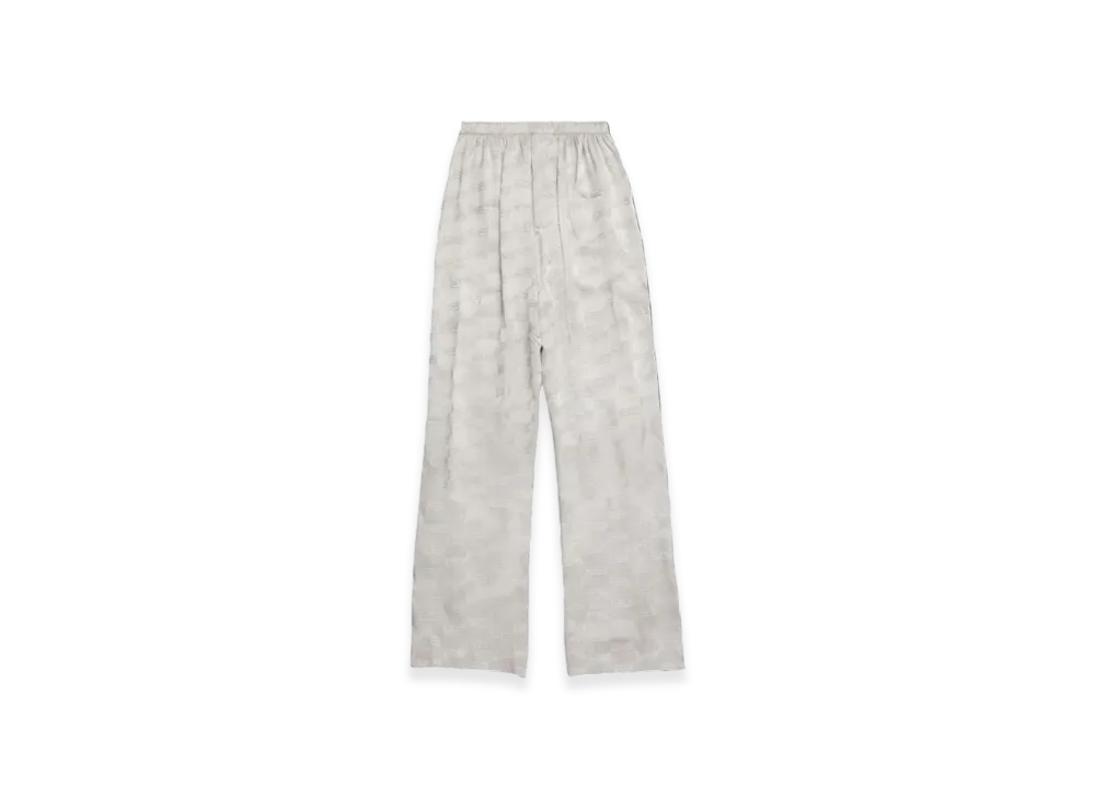 BALENCIAGA Women's BB Monogram Pyjama Pants "Light Grey"