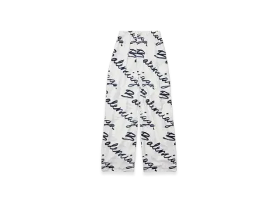 BALENCIAGA Women's Scribble Pyjama Pants "White"