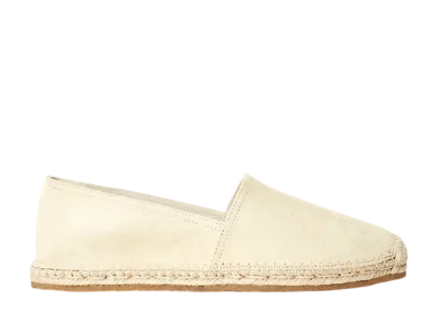 RRL Ralph Lauren Roughout Suede Espadrille "Cream"