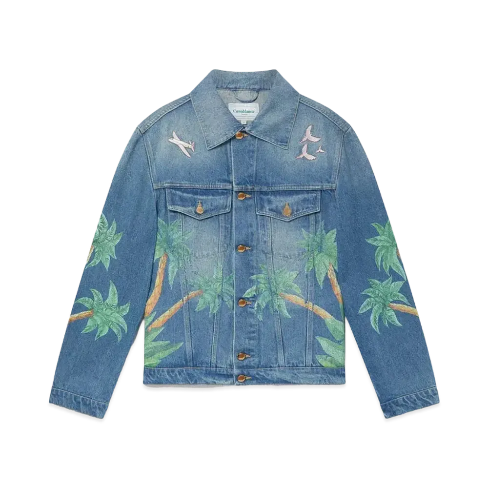 Casablanca Tennis Club Denim Jacket "Blue"