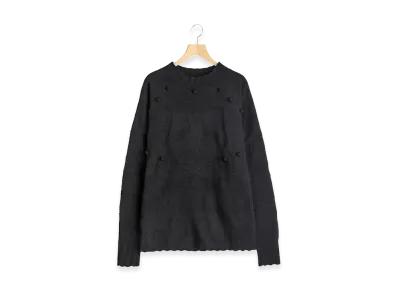 COMOLI Motif Knit "Black"