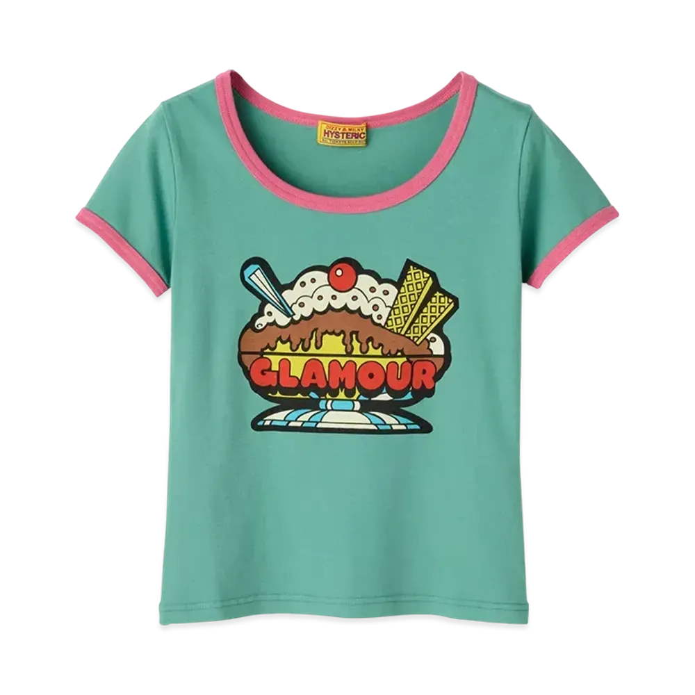 HYSTERIC GLAMOUR Parco Special Order/Glamor Paffe Chibi T-Shirt "Green"