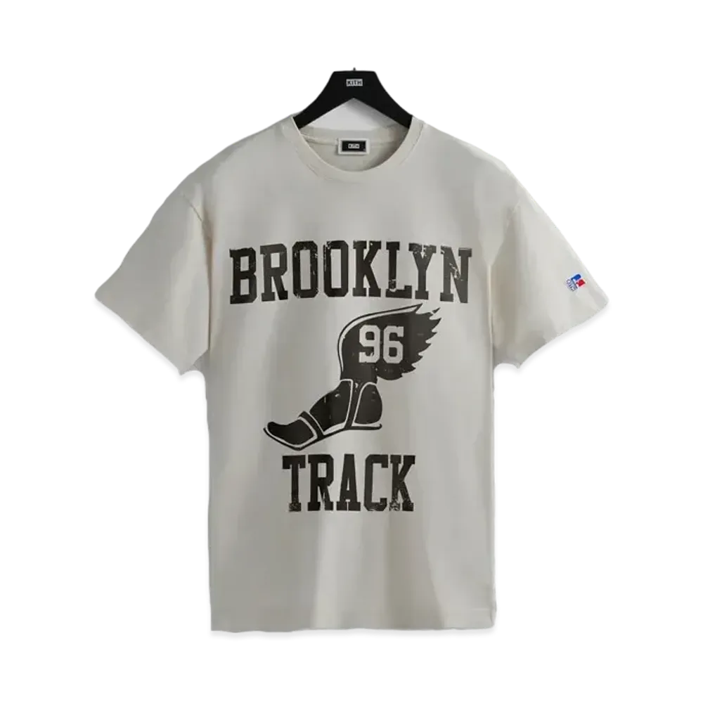Kith x Russell Athletic x CUNY Brooklyn College Track Vintage Tee "Concrete"