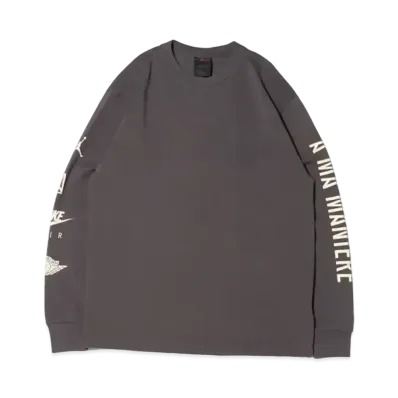 A MA MANIERE × JORDAN Long Tee "Midnight Fog/Light Cream"