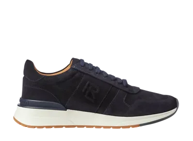 Ralph Lauren Purple Label Ethan Calf-Suede Sneaker "Classic Chairman Navy"