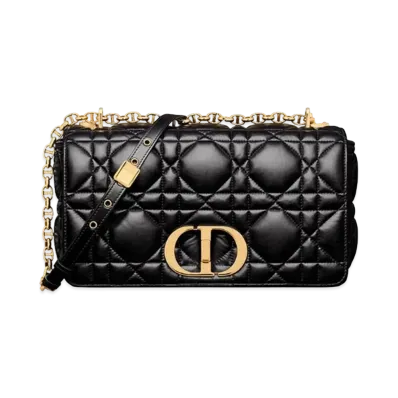 Dior Large Caro Bag Quilted "Black"