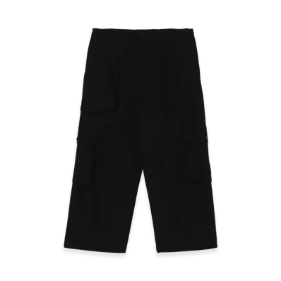 Yohji Yamamoto POUR HOMME Wool Gabardine Pocket Detail Pants "Black"