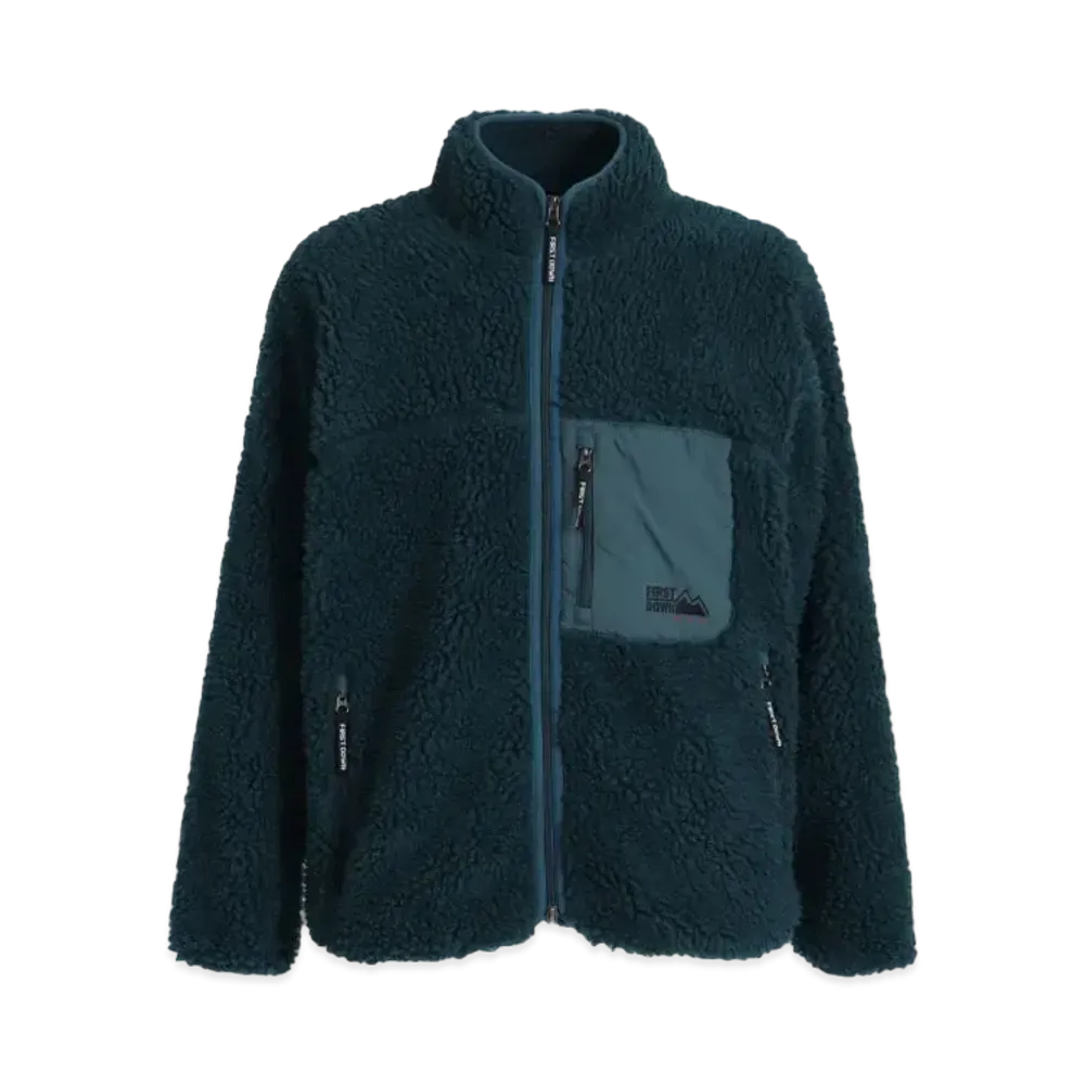FIRST DOWN TUMBLING BOA BLOUSON "Turquoise"
