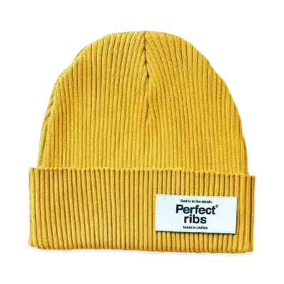 Perfect ribs Rib Beanie Cap "Vintage Yellow"