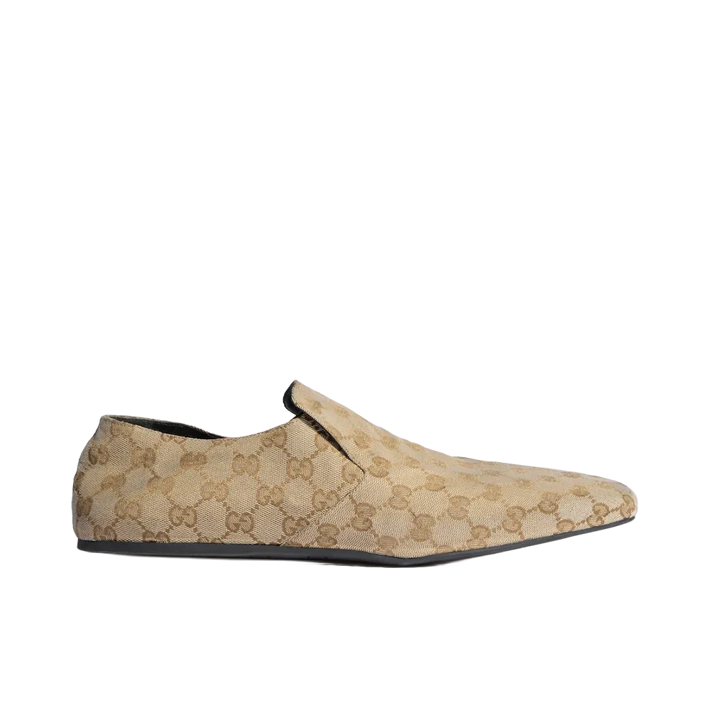 GUCCI Cupertino Loafer "Sand/Dark Brown"