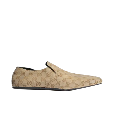 GUCCI Cupertino Loafer "Sand/Dark Brown"