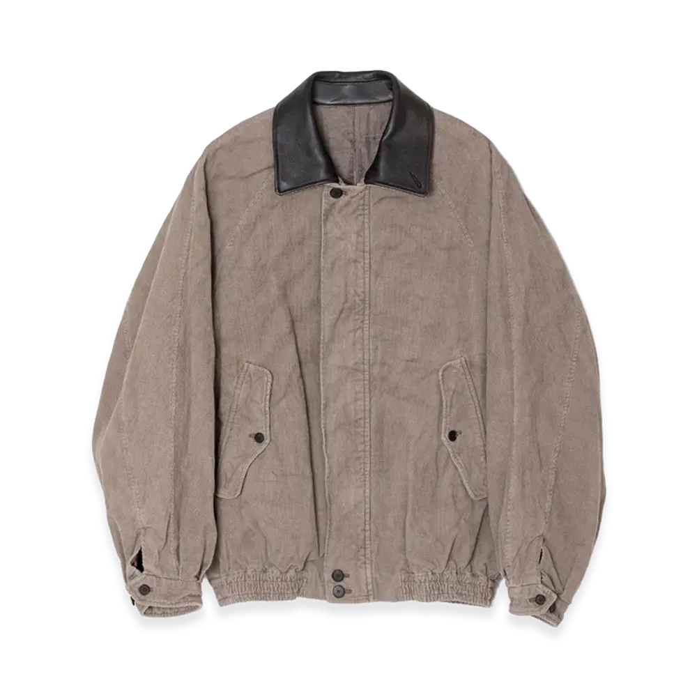 ssstein Vintage Corduroy Zip Jacket "Taupe"