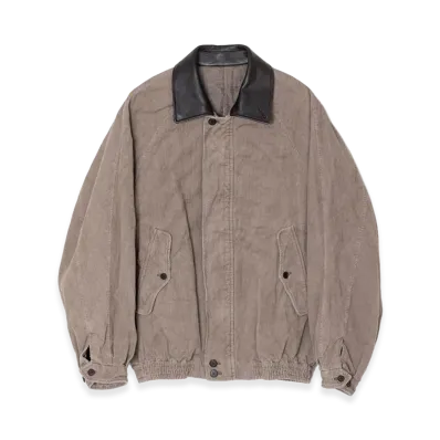 ssstein Vintage Corduroy Zip Jacket "Taupe"