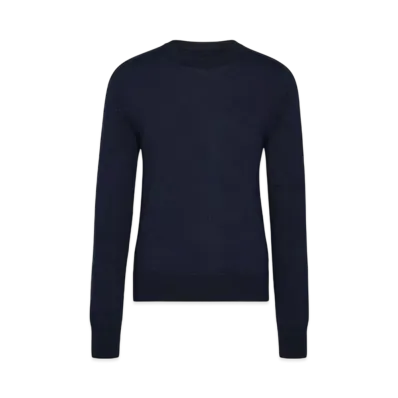 Maison Margiela Men's Elbow Patch Wool Sweater "Dark Blue"