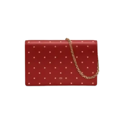 Dior Curfskin Wallet "Red"