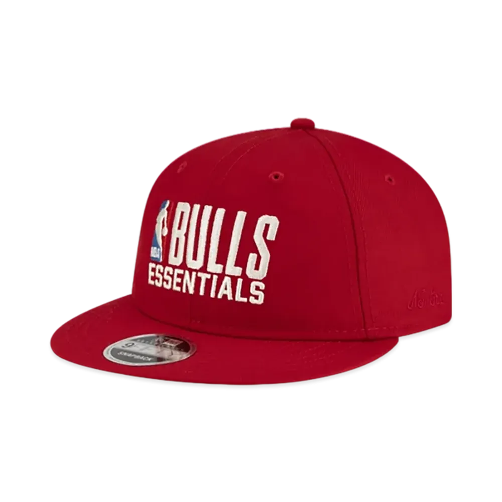 NEW ERA x FEAR OF GOD ESSENTIALS x NBA Chicago Bulls RC 9FIFTY Cap "Red"