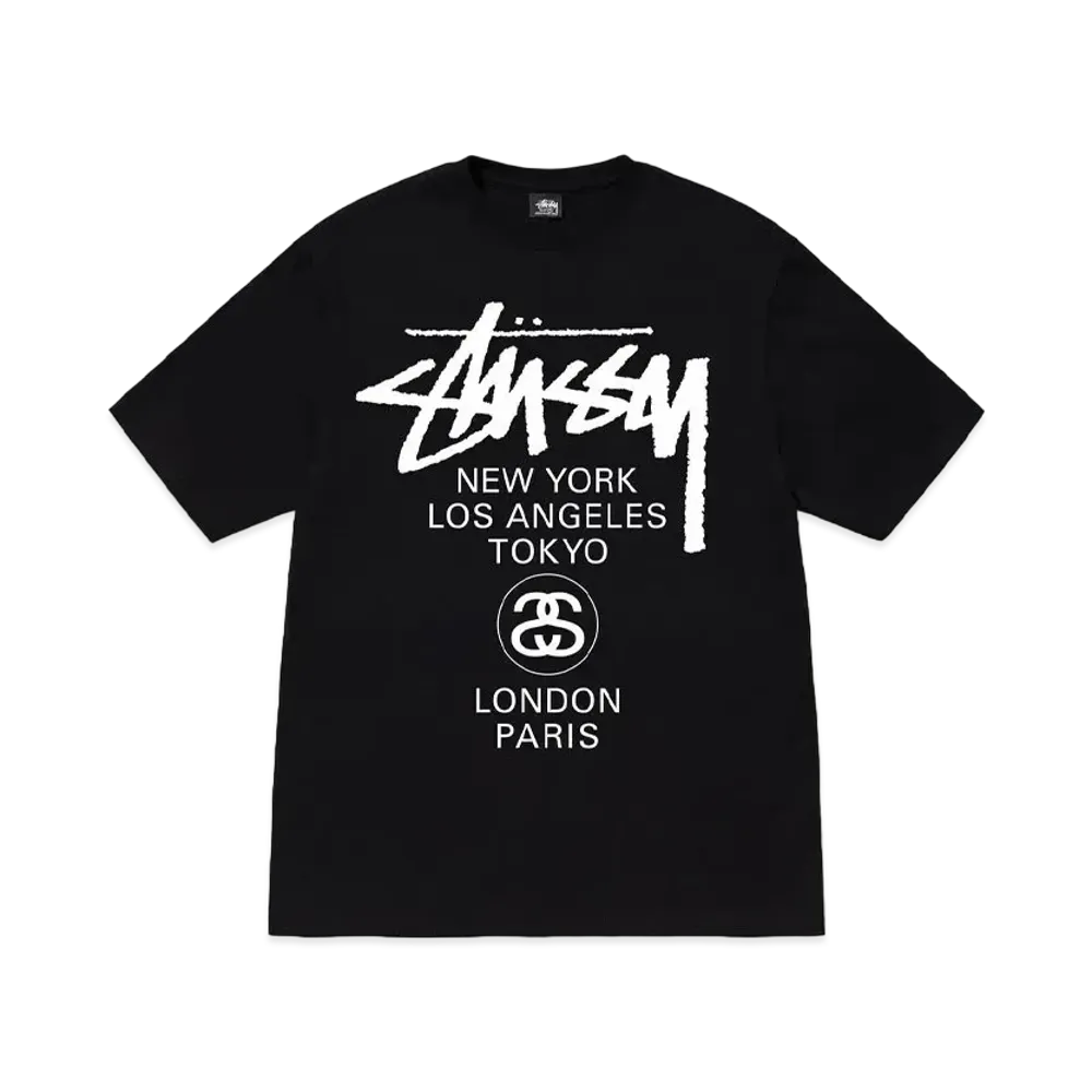 Stussy World Tour Tee "Black" (22FW)