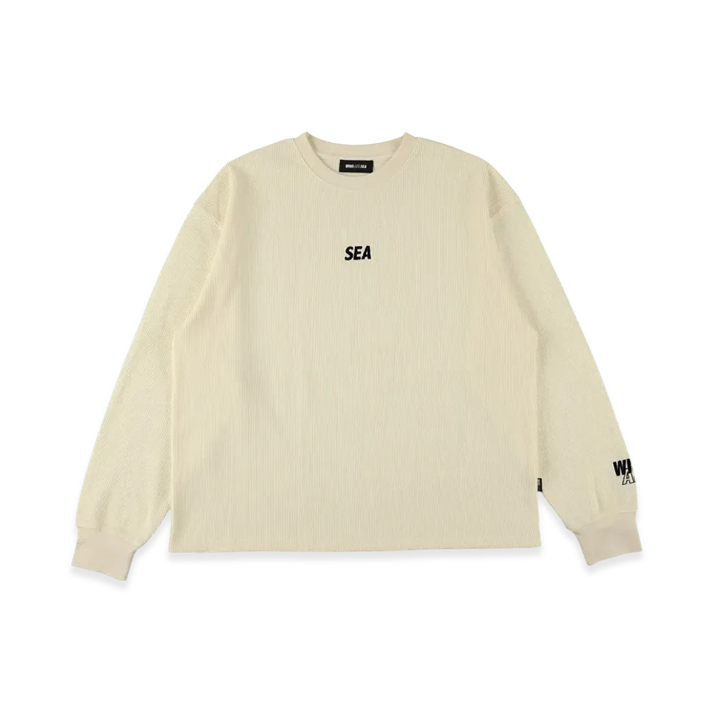WIND AND SEA Waffle L/S Tee "Off White"