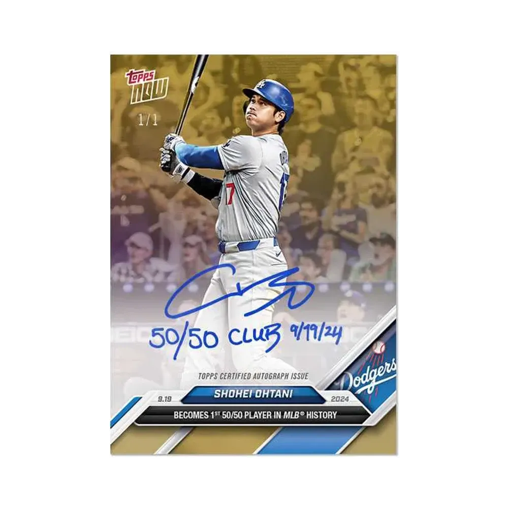 大谷翔平 ブルー [722](2024 MLB トップスナウカード「50/50 Club 9/19/24」)