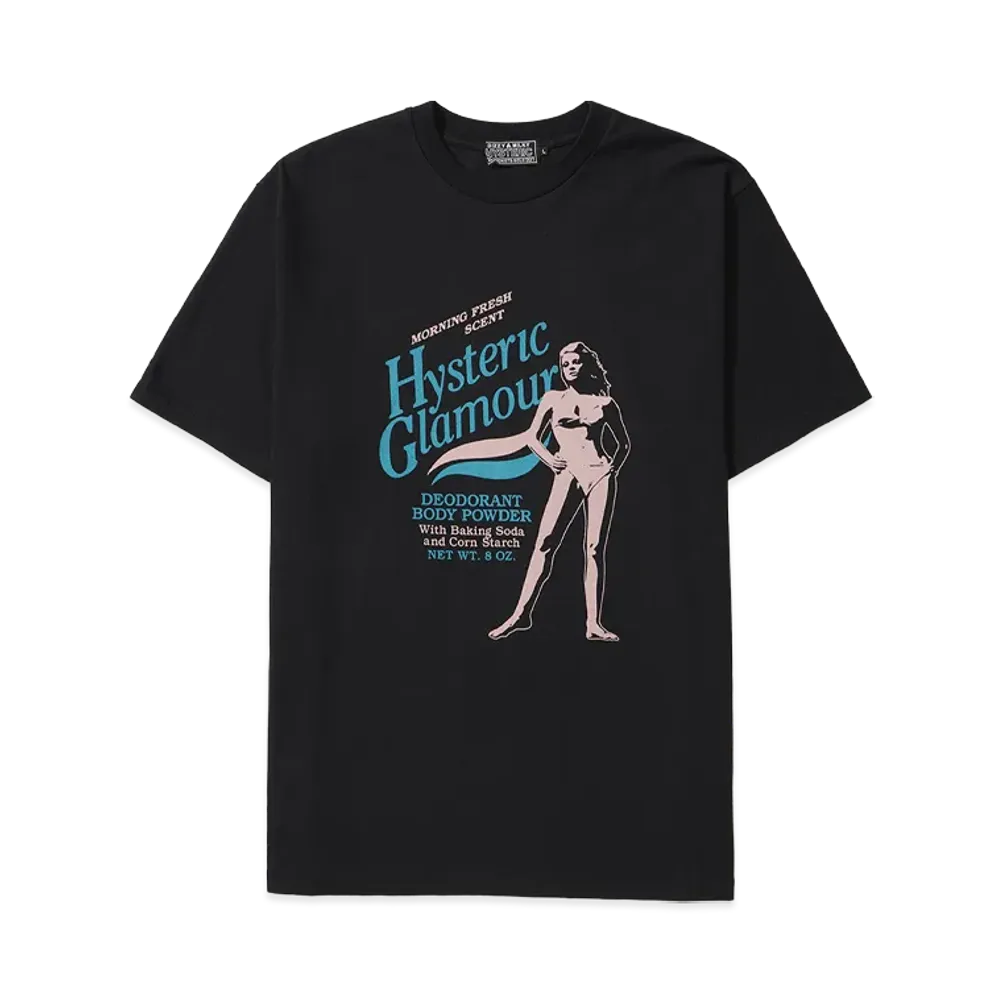 HYSTERIC GLAMOUR Hysteric Body Powder Tee "Black"
