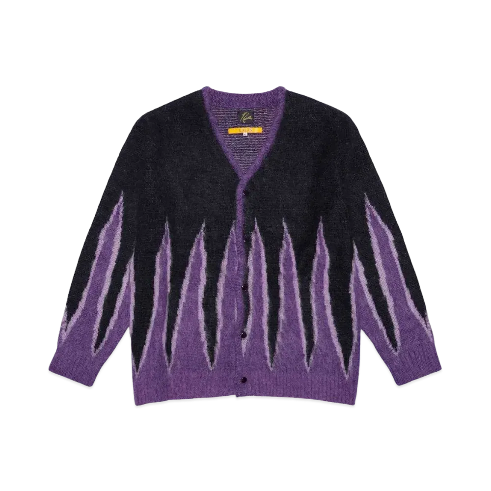 UNION x NEEDLES Mohair Cardigan Flame "Black"