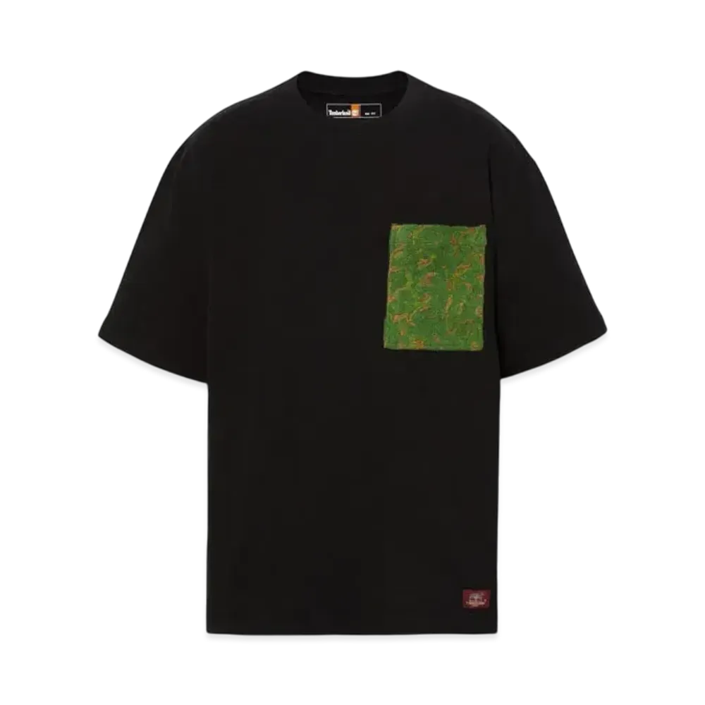 Timberland Allgender Short Sleeve Embroidery Pocket Tee "Black"