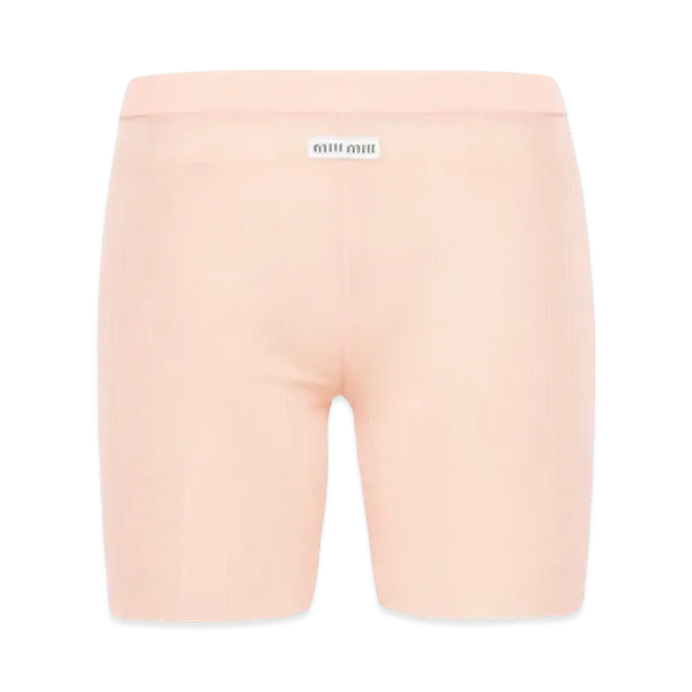 MIU MIU Women's Nylon Shorts "Apricot"