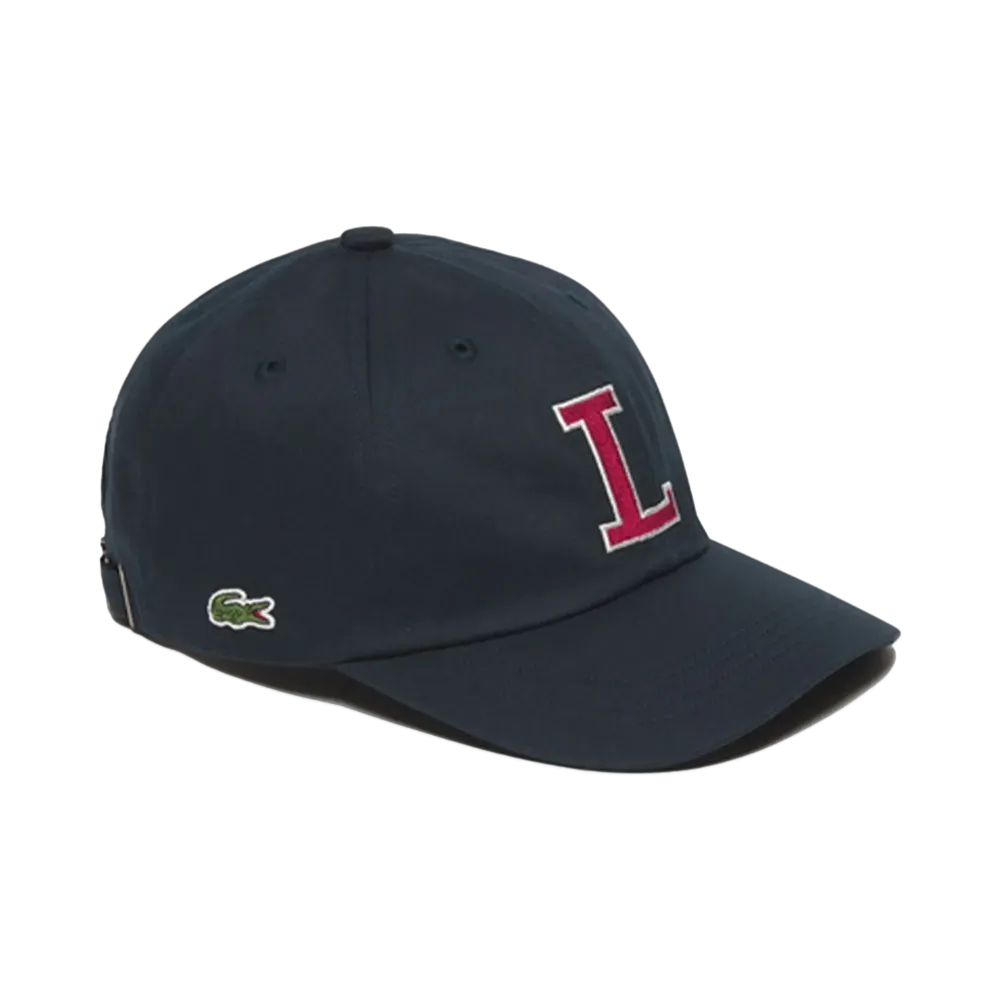 LACOSTE Cotton Twill L Logo Cap "Navy"