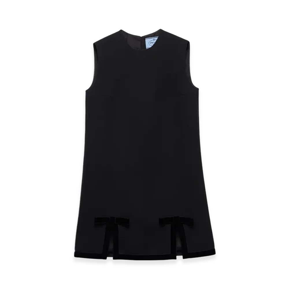 PRADA Women's Natte Mini-Dress "Black"