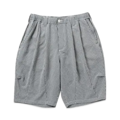 TIGHTBOOTH Seersucker Big Shorts "B/W Gingham"