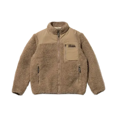 FIRST DOWN STAND COLLAR BOA BLOUSON "Beige"
