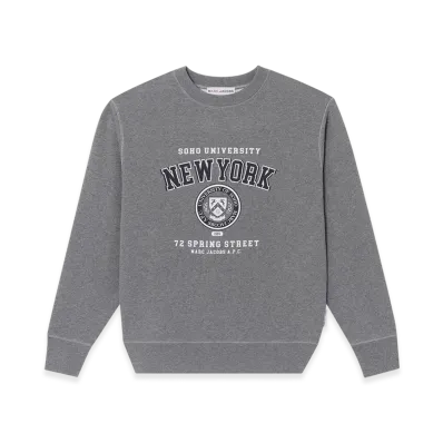A.P.C. Marc Jacobs. The Mens NY Crewneck "Heather Grey"
