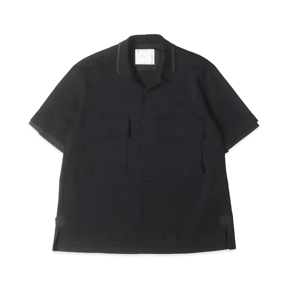 sacai Cotton Jersey Shirt "Black"