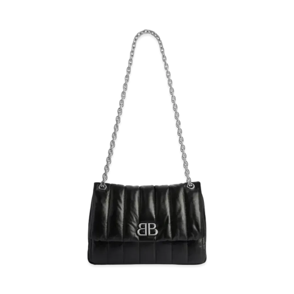 BALENCIAGA Monaco Mini Bag Quilted "Black"