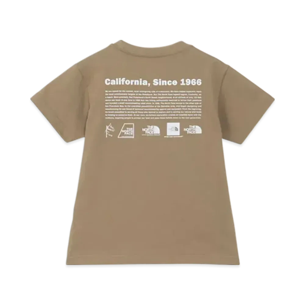 The North Face Kids Toddler Short Sleeve Historical Logo Tee "Classic Khaki"