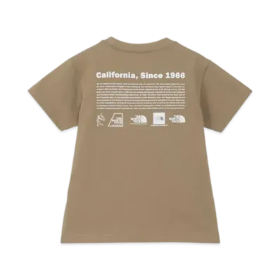 The North Face Kids Toddler Short Sleeve Historical Logo Tee "Classic Khaki"