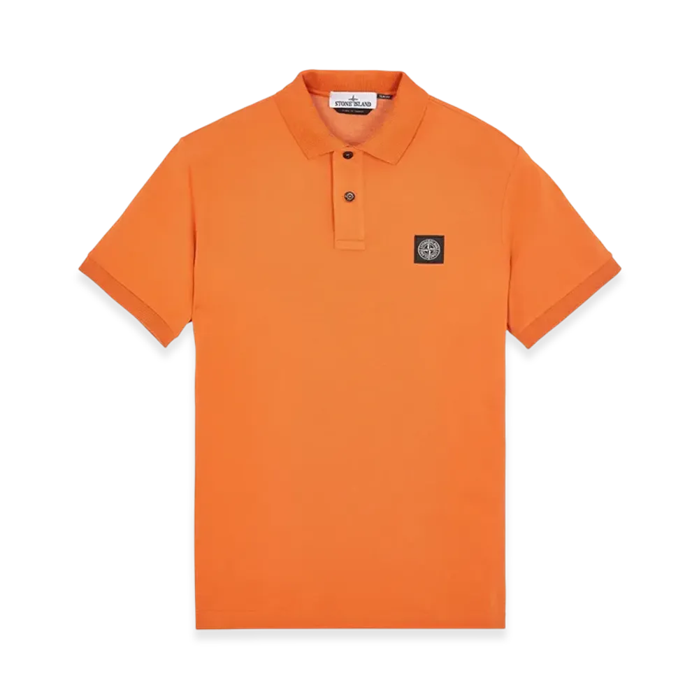 Stone Island 2SC17 Stretch Cotton Pique Polo Shirt - 23SS "Sienna Brown"