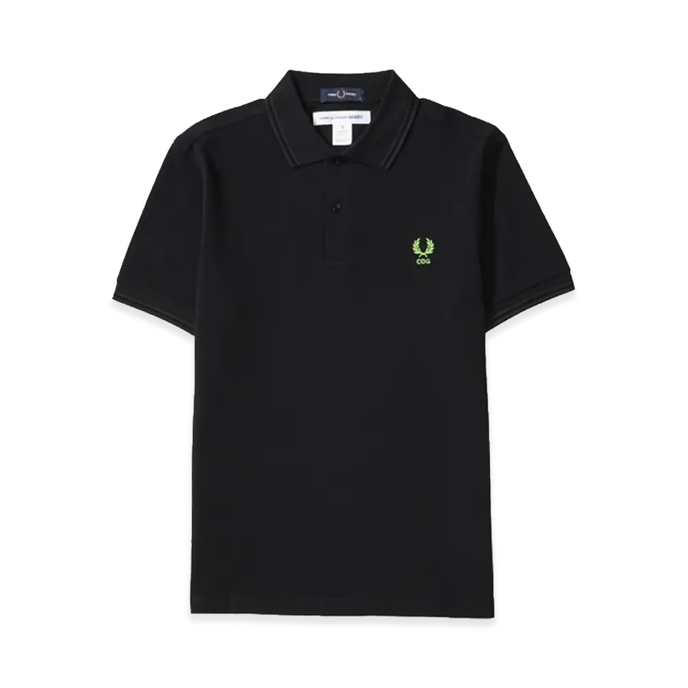 COMME des GARCONS SHIRT x Fred Perry Neon Laurel Fred Perry Shirt "Black/Neon Green"