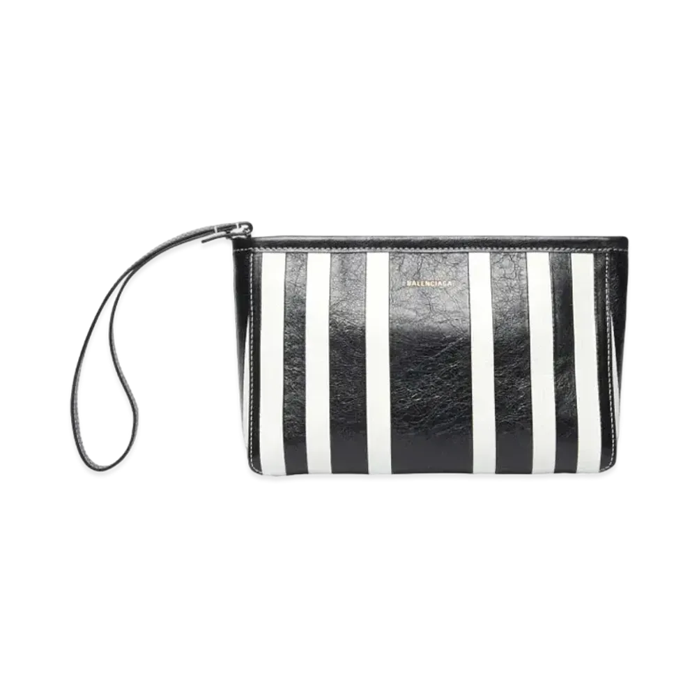 BALENCIAGA Barbes Small Zip Pouch With Handle "Black"