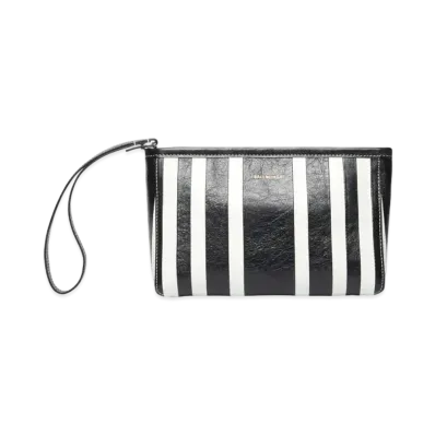 BALENCIAGA Barbes Small Zip Pouch With Handle "Black"